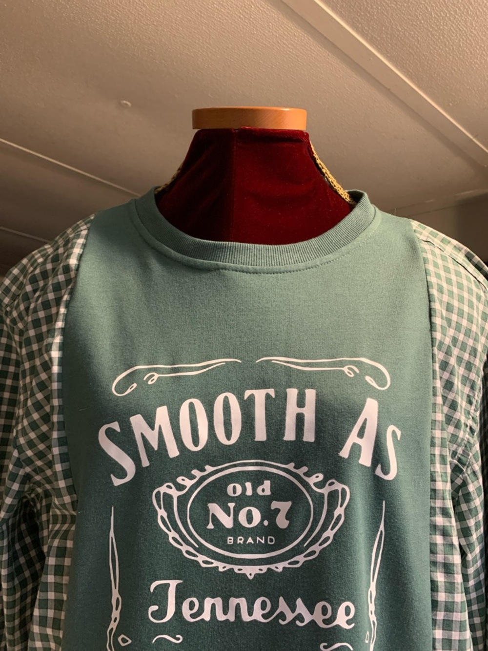 Upcycled  “Smooth As Tennessee Whiskey”Woman’s Shirt - Picture 2 of 8
